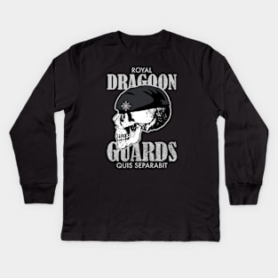 Royal Dragoon Guards (distressed) Kids Long Sleeve T-Shirt